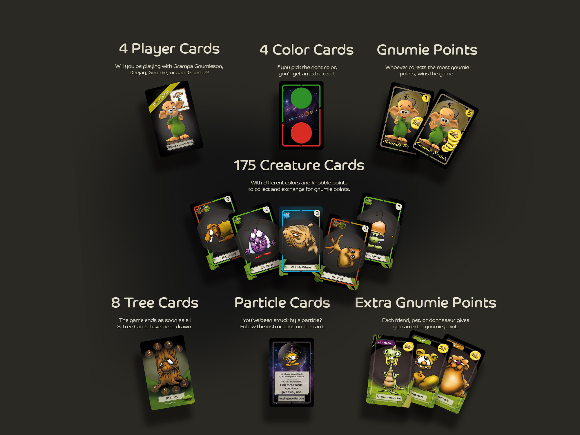 Planet of the Gnumies - Card Game Cards